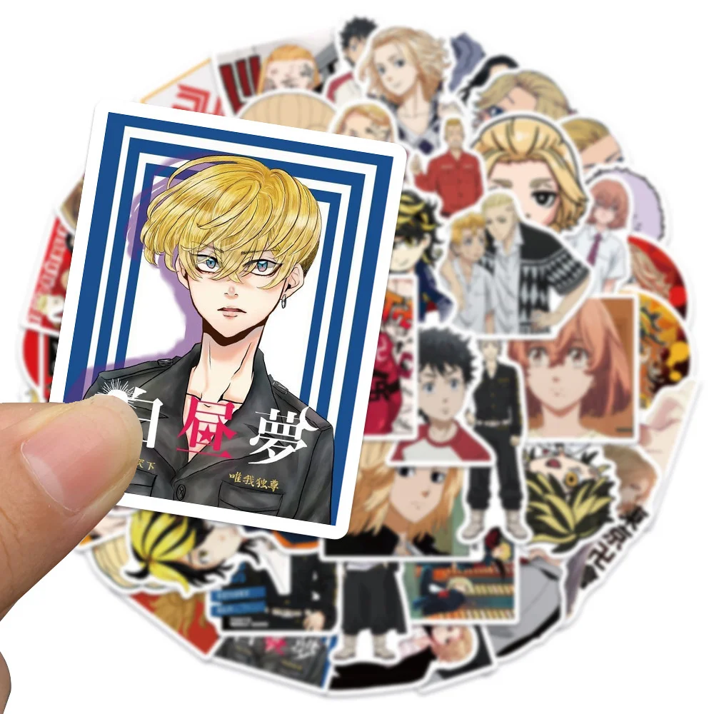 10/30/50PCS Anime Tokyo Avengers Sticker Laptop Skateboard Mobile Phone Graffiti PVC Gift Toy Waterproof Sticker Wholesale