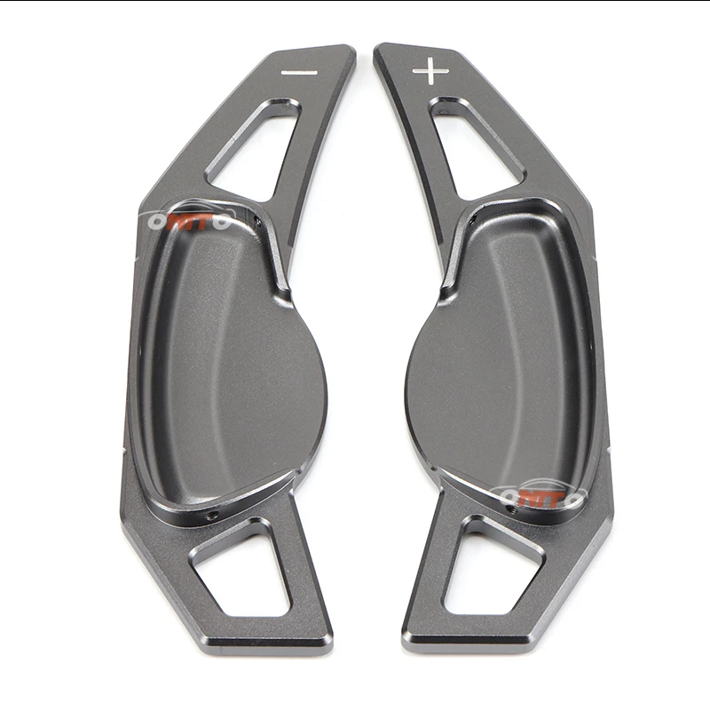 2 шт./компл. рулевого колеса автомобиля DSG Paddle расширение рычаги для SMART Fortwo 2009- Forfour- переключения Стикеры украшения - Цвет: Серый
