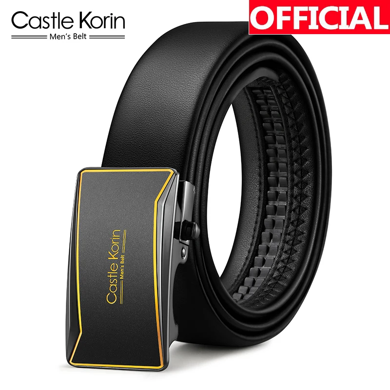 

Мужской кожаный ремень с автоматической пряжкой, 01004