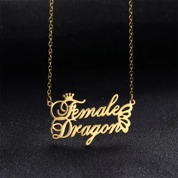 

Custom Names Necklace Stainless Steel Choker Custom Name Necklace Personalized Butterfly Jewelry