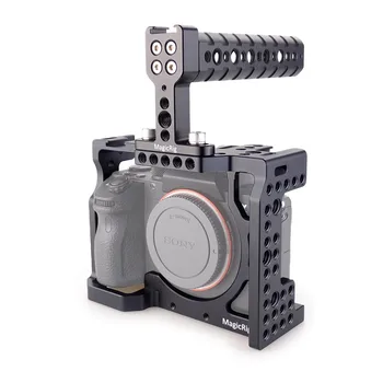 

MAGICRIG DSLR Camera Cage with Top Handle For Sony A7RIII /A7RII /A7SII /A7M3 /A7II /A7III Camera To Quick Release Extension Kit