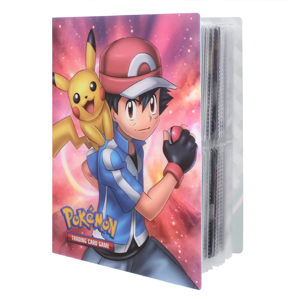 Colección de cartas de personajes para niños, 240 Uds., portatarjetas de pokemon