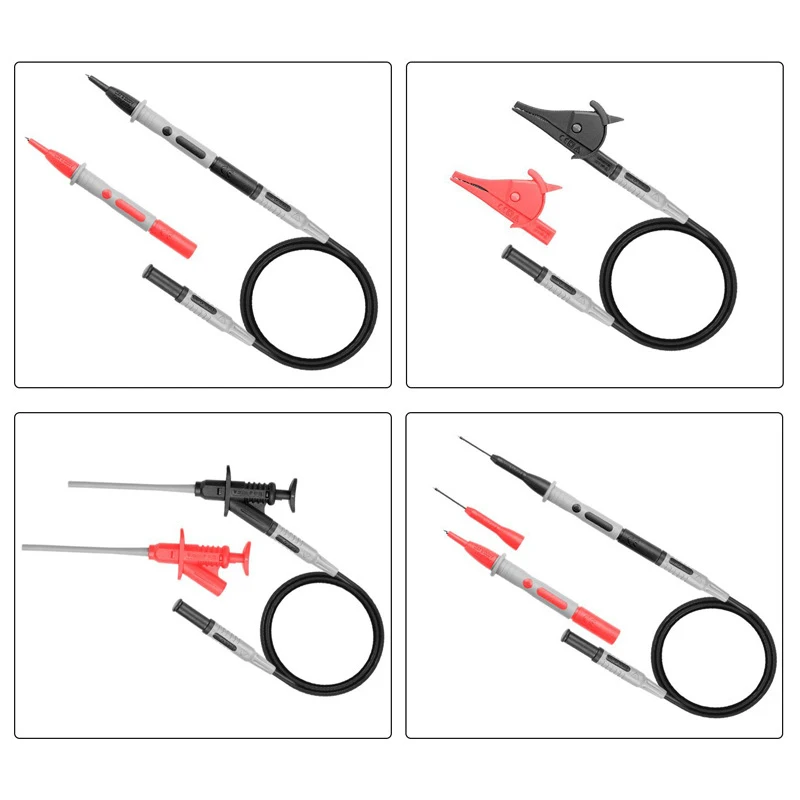 Multimeter Needle Tip Probe Test Leads Universal Digital Multi Meter Tester Wire Pen 4Mm Banana Plug Alligator Clip