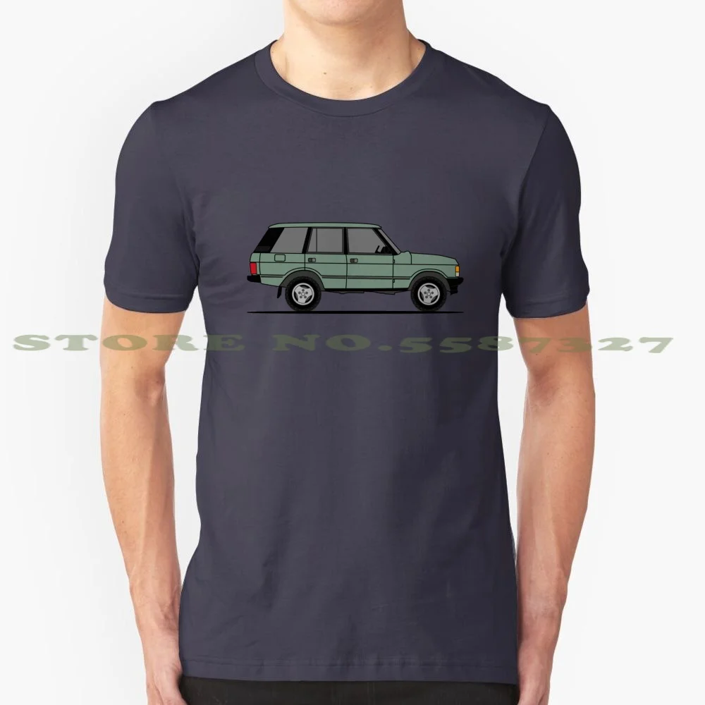 Copia Di Classic Green Range Rover Cool Design Trendy T-Shirt Tee Offroad Car Vehicle 4X4 Suv Terrain Military Army Navy Marine