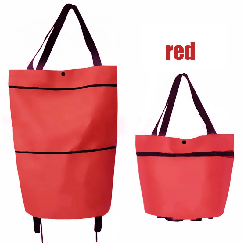 

Shopping Folding Tug Bag Portable Multi-function Large Capacity Oxford Tote Cart VJ-Drop