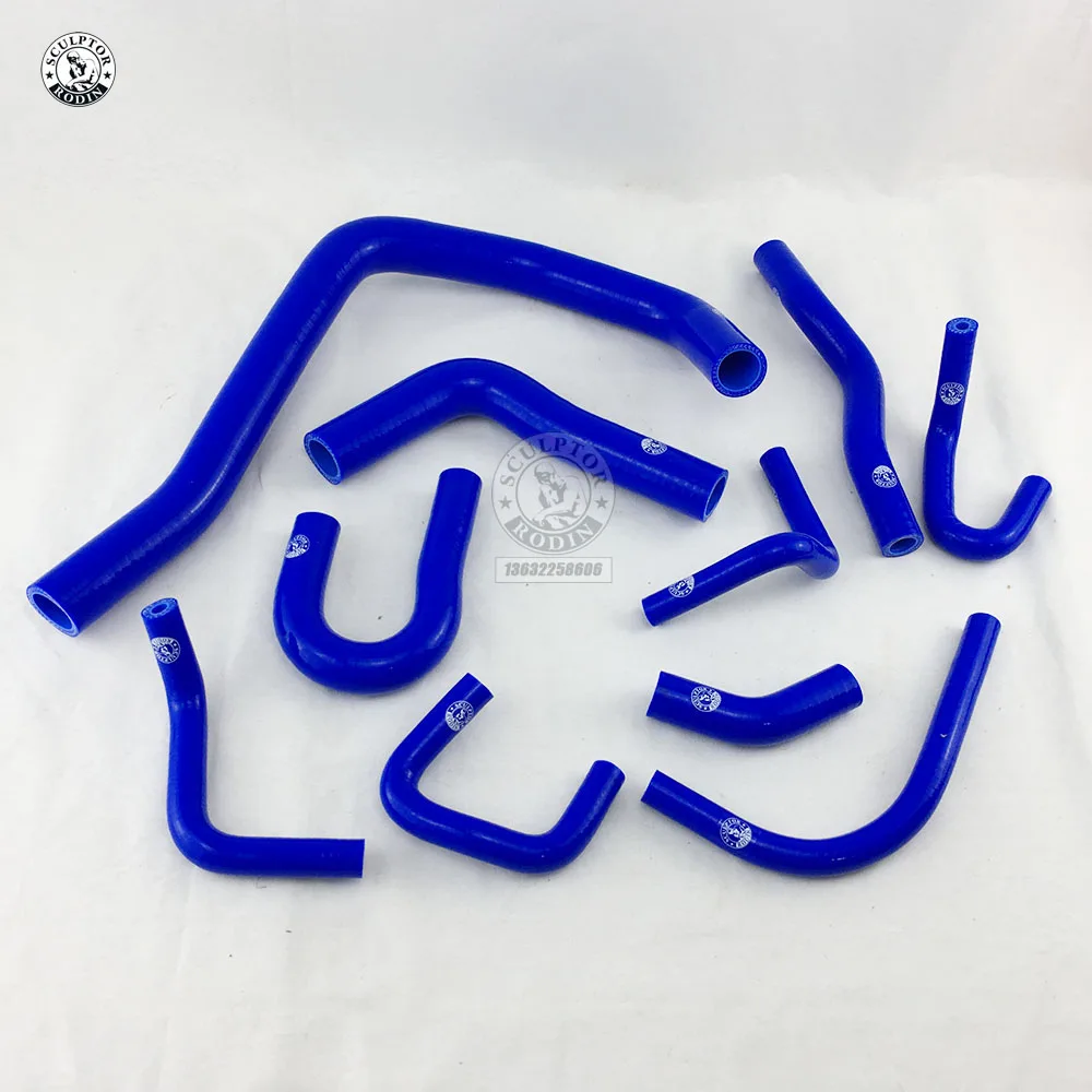 Комплект силиконовых шлангов радиатора для 88-91 Honda Civic/CRX EE EF/CR-X Base/DX/HF/Si(10 шт) красный/синий/черный