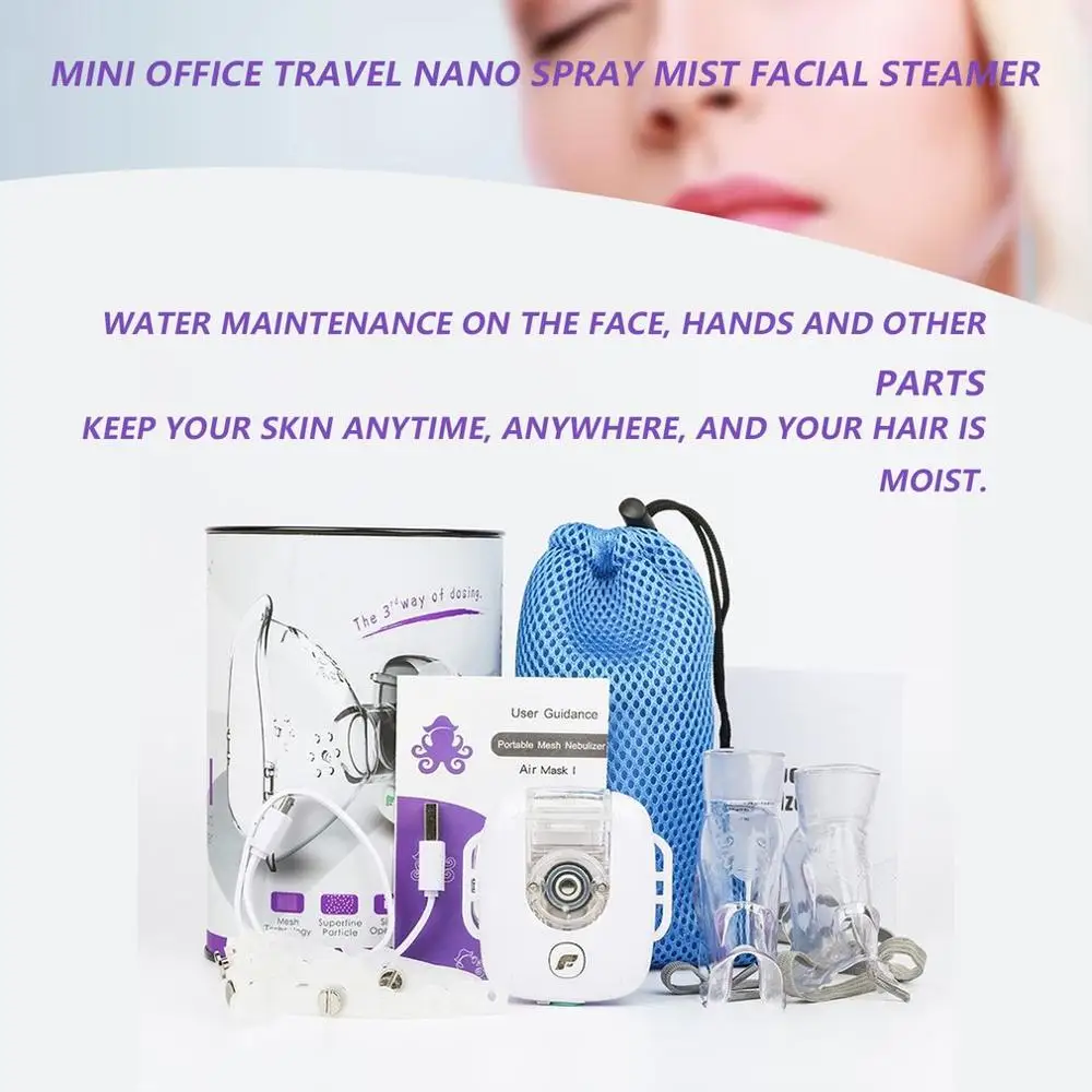 

Nebulizer Handheld Inalador Nebulizador Asthma Inhaler Atomizer for Children Adult USB Rechargeable