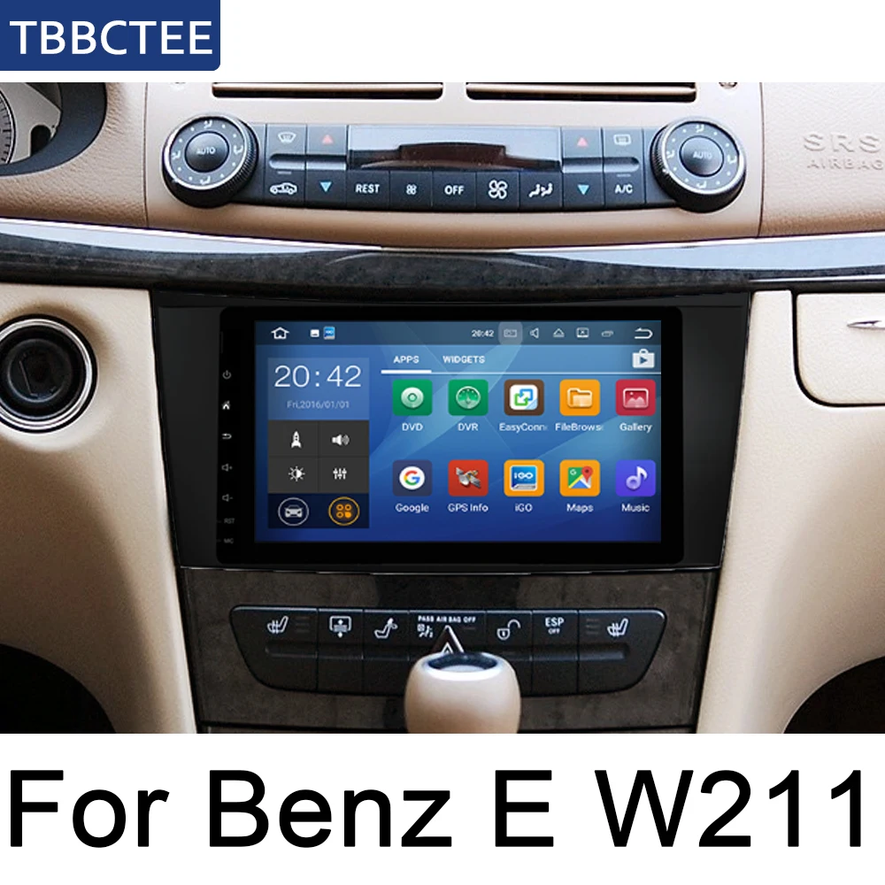 Для Mercedes Benz E Class W211 2002~ 2009 NTG карта gps-навигации мультимедиа Авто Радио Android автомобильный плеер система стерео BT карта