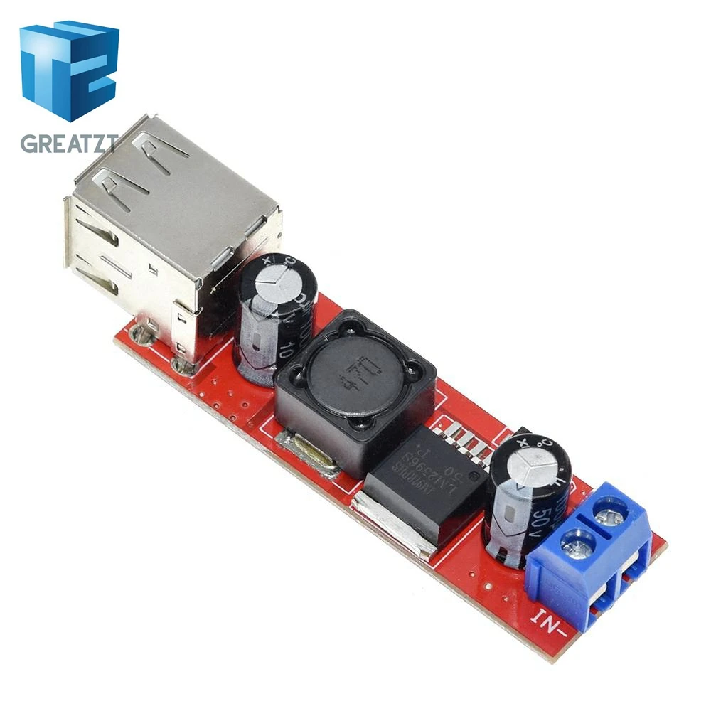 Понижающий модуль преобразователя GREATZT постоянного тока 6 В 40 в 5 3 А с двойной USB