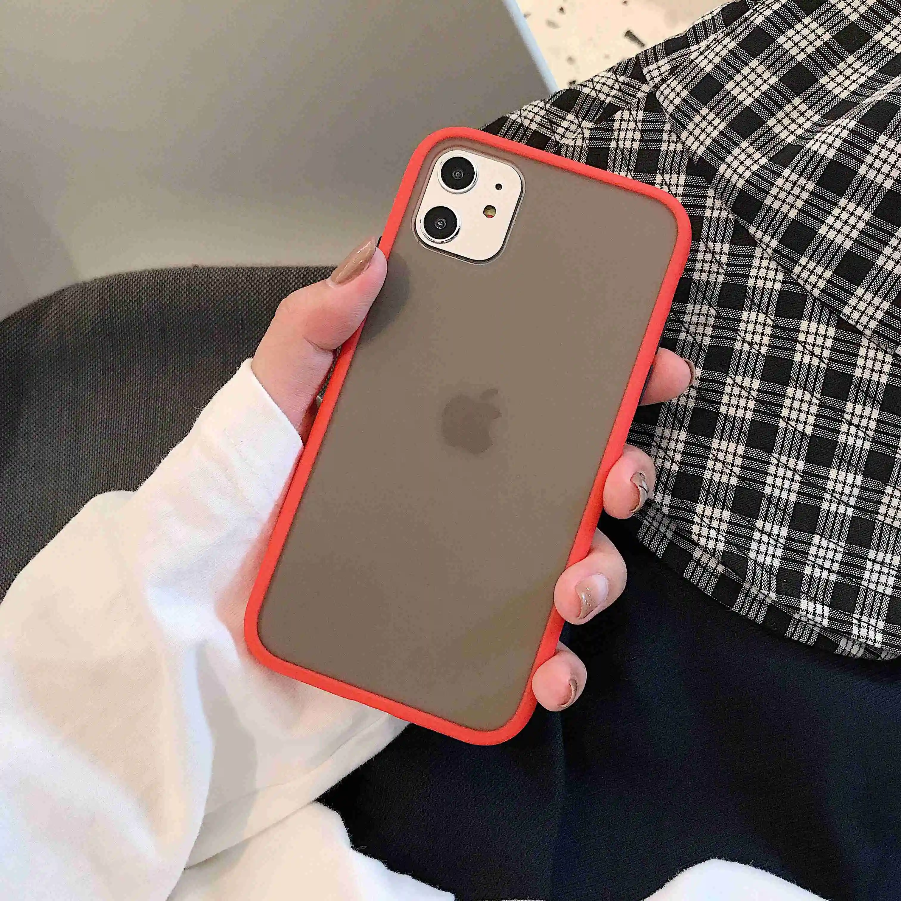 Защитный чехол для OPPO Рено 10X ACE X2 XT Realme 5 Pro Q Прозрачный матовый Ультратонкий Мягкий каркас жесткий противоударный чехол - Цвет: 107