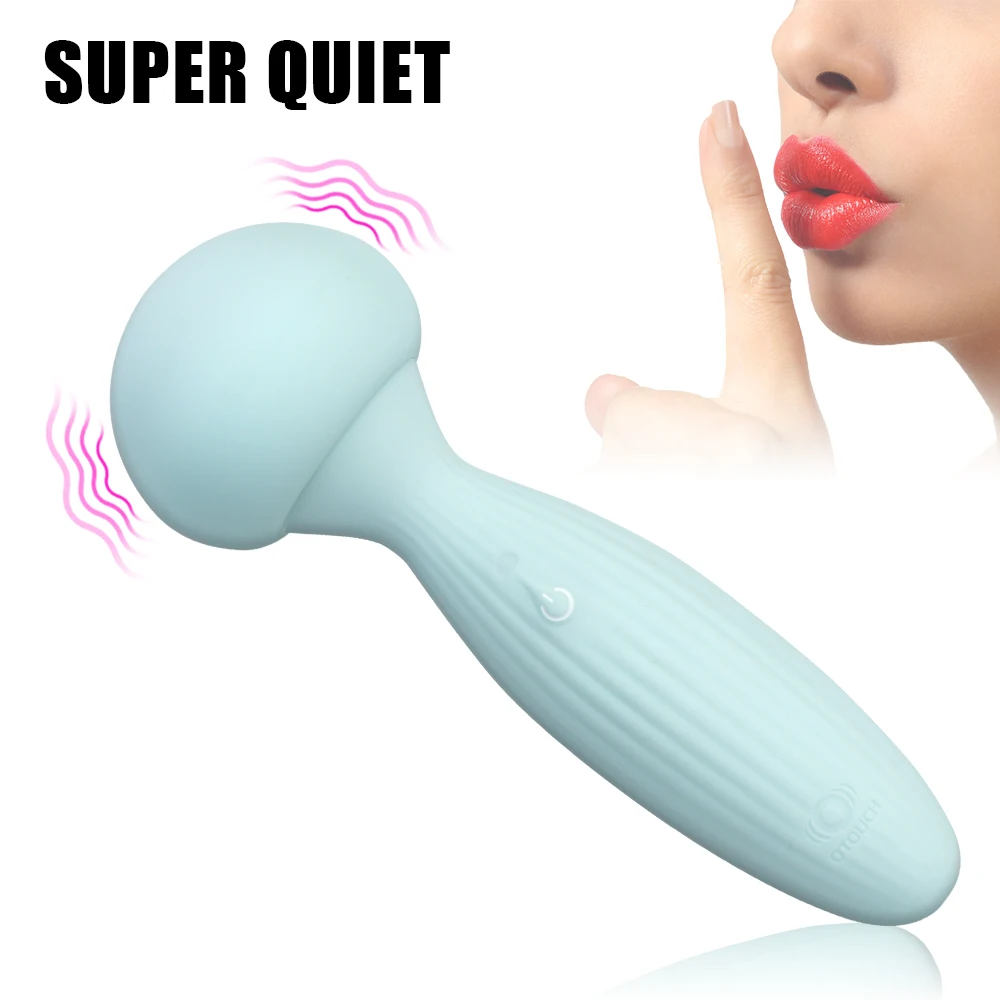 Vibratore a fungo AV con bastoncino per massaggio, stimolatore del clitoride, massaggiatore, vibratore per punto G a 7 frequenze, giocattolo sessuale r_voghion.com