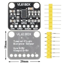 1 pces vl6180 vl6180x range finder módulo sensor de variação óptica para arduino i2c interface 3.3 v 5 v reconhecimento gesto