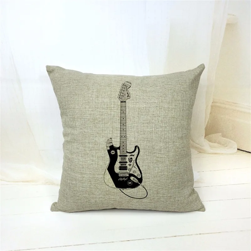 Title 2, Digitaal bedrukte kussensloop van katoen en lin...