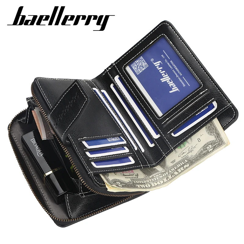 Baellerry, люксовый бренд, Женский кошелек из искусственной кожи, с отделением для монет, женские кошельки, женская сумка для денег, короткий кошелек для женщин