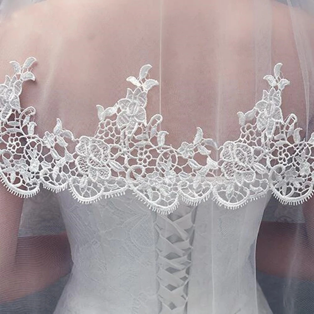 Bridal Veil White Ivory Bridal Veils 2 layers