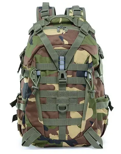 Тактический Рюкзак Molle для кемпинга, военный армейский мужской большой рюкзак для путешествий, уличный спортивный рюкзак для альпинизма, походная сумка sac a dos - Цвет: jungel camo