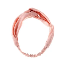 Для женщин аксессуары для волос модная лента для волос Ткань крест в богемном стиле с леопардовым принтом, с узлом эластичный Обёрточная бумага Тюрбан повязка на голову Йога спортивные женские