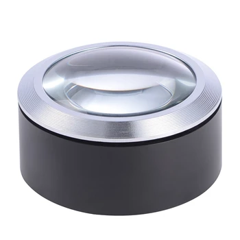 

GTBL LED Lighted Desktop Magnifying Glass with Up to 5X Magnification Desktop Magnifier - Carrying Case Included
