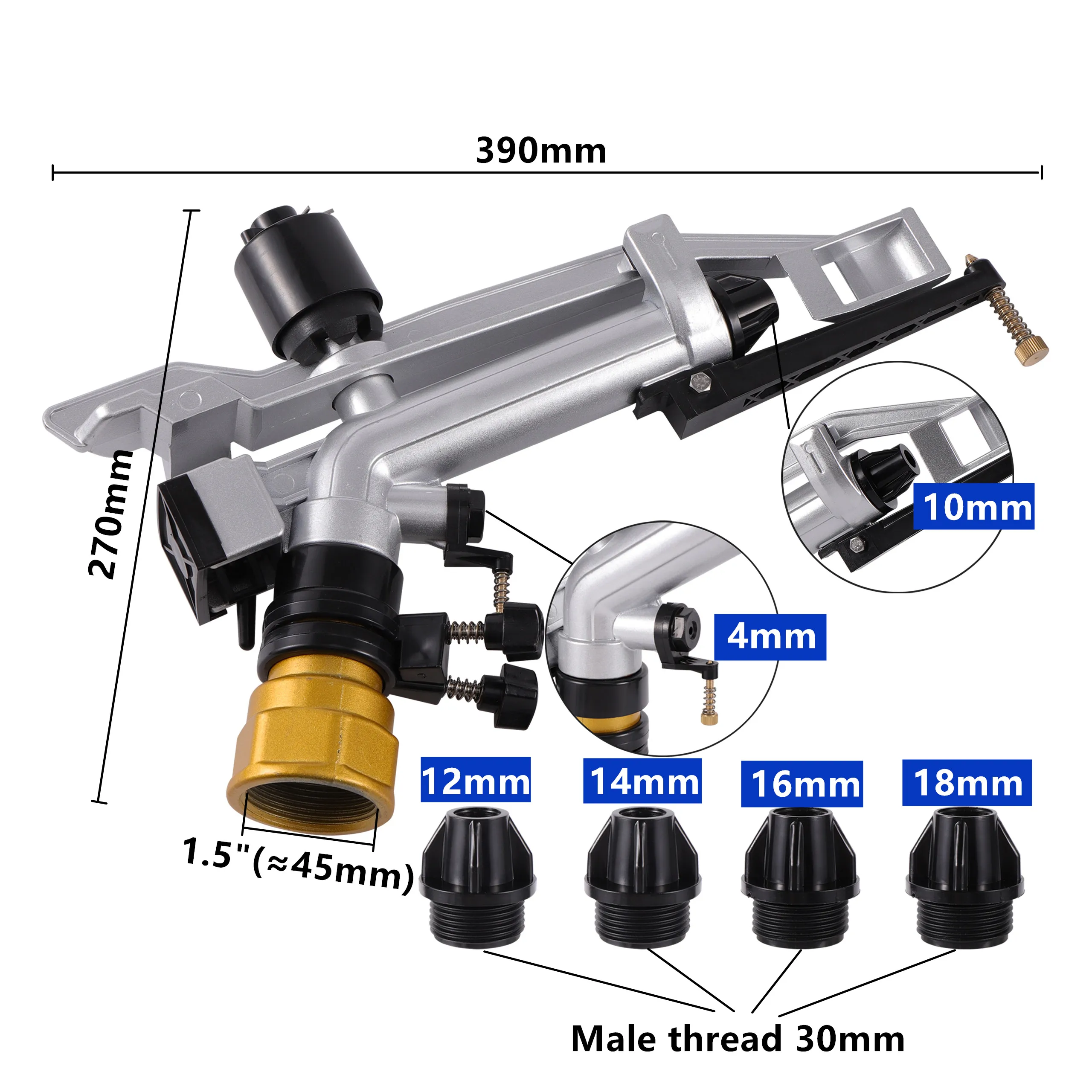 ���� ���� 1.5 ��ġ ���� ������ �� �������� �Ÿ� ������Ŭ�� 4pcs ���� ��� ū Ŀ�� ���� �޼� ��