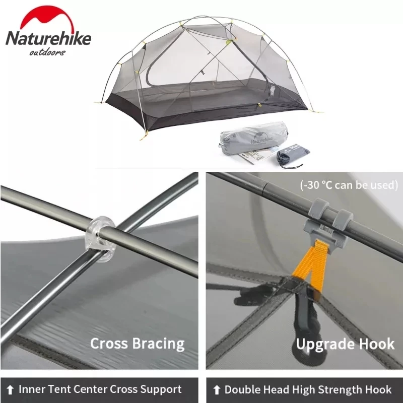 naturehike mongar 2 グレー Mongar 2-Person Lightweight Backpacking Tent | Naturehike