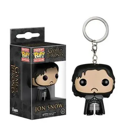 Jon Snow Funko поп-брелок Marvel Мстители Ститч Бэтмен Боб Росс Джейсон, Фредди отряд самоубийц История игрушек Рик Морти Игра престолов игрушки - Цвет: Jon Snow