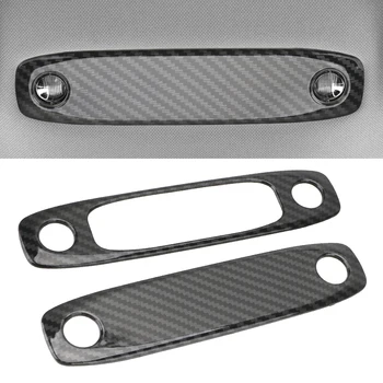 

1 Pair Reading Light Cover Plastic for Tesla Model 3 Tesla and Model Y 2017-2020 Protection Decor Strips Imitate Carbon fiber