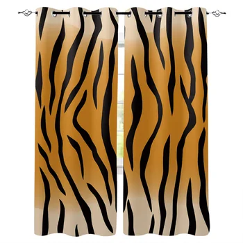 

Bedroom Decor Curtain Animal Skin Texture Banma Window Curtain Panels Window Curtain Living Room Luxury Home Decor