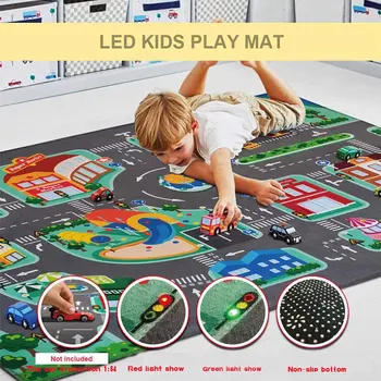 

Baby LED Play Mat Crawling Pad Children's Educational Carpet Traffic Urban Road Playmat Kids Infant Non-slip Developing Rug New
