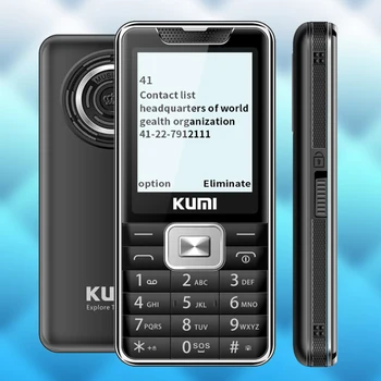

KUMI Unlocked Feature Mobile Phone Body Temperature Detect Senior Kids Big Keys Bluetooth Cellphone Body Temperature Test