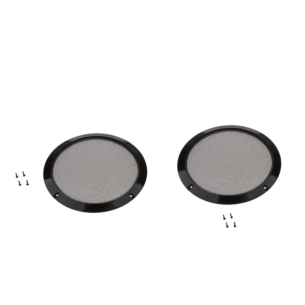 8 inch Replacement Round Speaker Protection Mesh Cover Speaker Grille Home DIY ( x 2 )