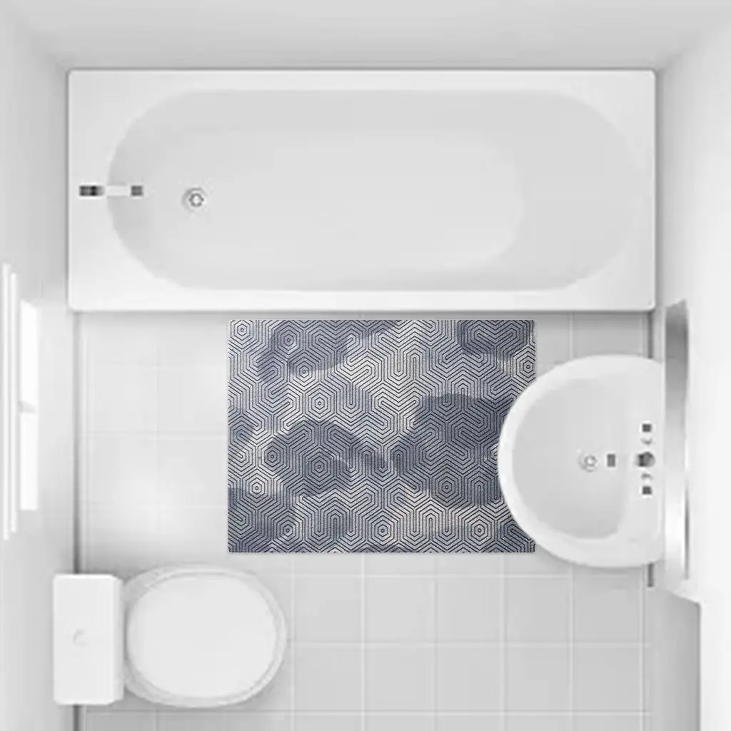 Bathroom Rugs Shower Mat Non-Slip Bathtub Mat with Drain DIY Clipping Quick  Drying PVC Loofah Bathmat for Tub Shower Bathroom - AliExpress