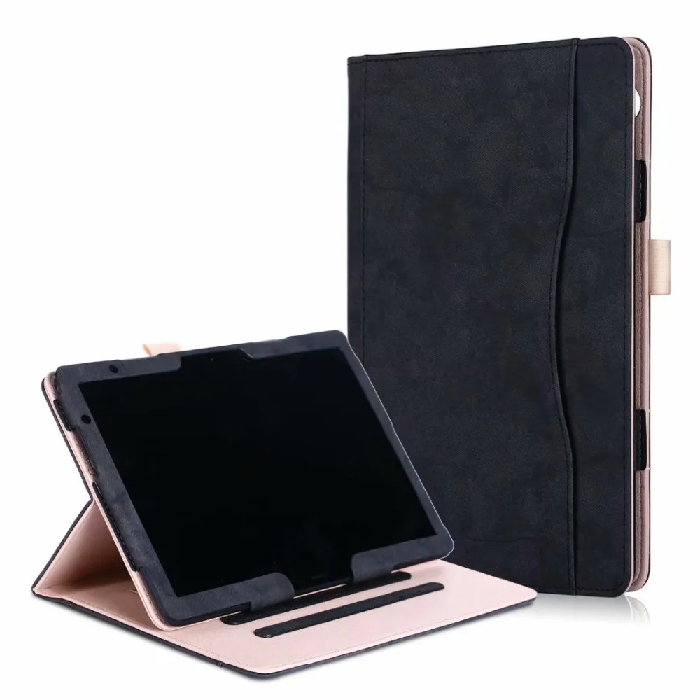 Чехол для планшета huawei Mediapad T5 10 и для huawei Mediapad M5 Lite 10 Внутренняя рамка Передняя опора из искусственной кожи чехол+ ручка