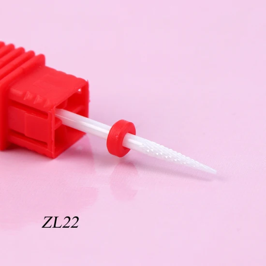 ZL22 Фрезер для ногтей, сверлильный биты керамический, твердосплавный алмаз Фрезер для маникюра и педикюра, Электрический Фрезер для ногтей, фрезер для сверла гель для снятия аксессуаров TRZL01-25 - Цвет: ZL22
