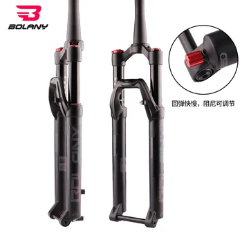 

Bolany 27.5 29er Thru Axle Suspension Fork 32 RL QR Quick Release Tapered Rebound Adjustment Mountain Fork For Bike Accessorie