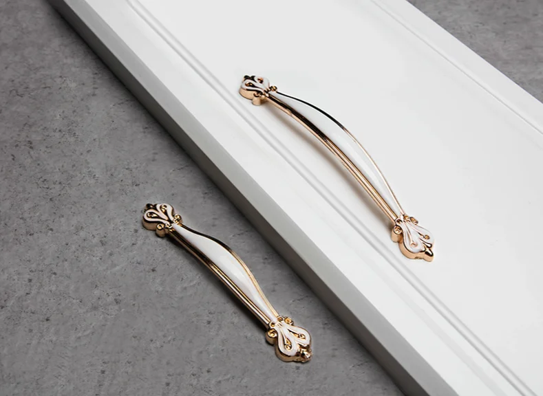 Aluminum Alloy Cabinet Handles Solid Kitchen Cupboard Pulls (5)