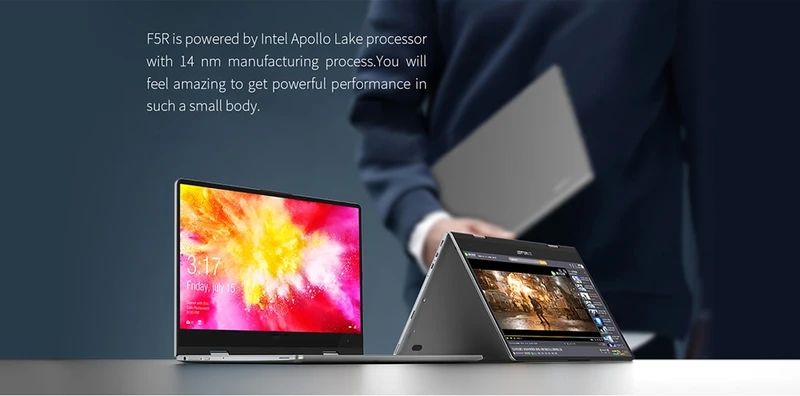 11.6inch 64-Bit Laptop 360° Rotating FHD Touch Screen 8GB + 256GB Intel APOLLO LAKE N3450 F5R 1920 x 1080IPS With Single Camera biggest android tablet