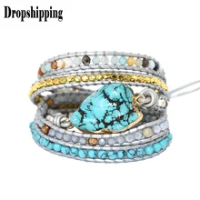 Tophus, ручная работа, кожа, ручная работа, креативный, многослойный, ручная работа, Ornamen, веревка, обертывание, браслеты и браслеты, мужской подарок, Винтаж,# ZC