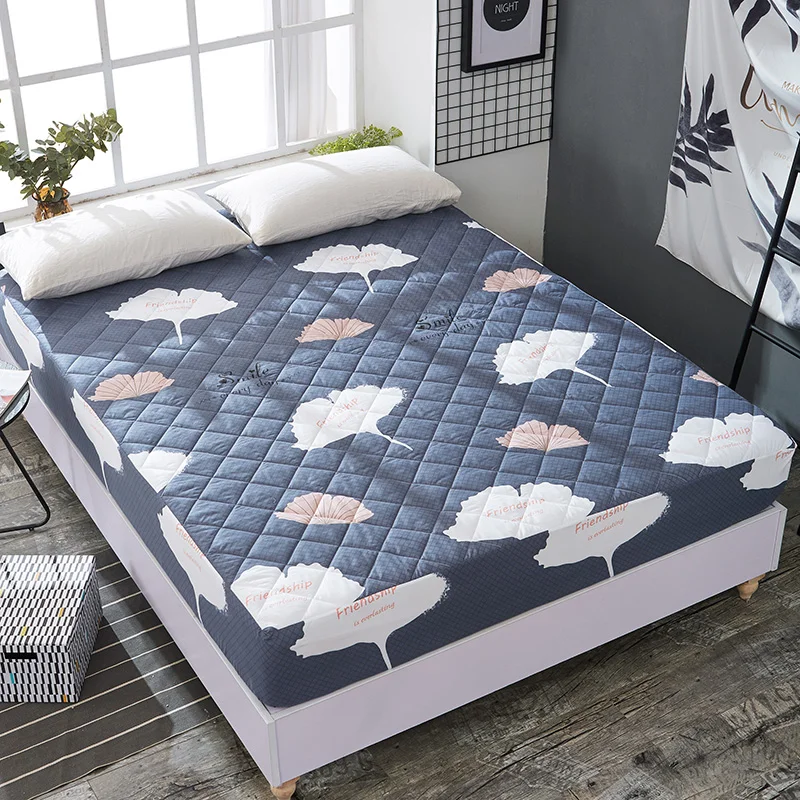 Colchas de cama стеганый наматрасник с принтом, покрывало для кровати с защитой 1,8 м/1,5 м, противоскользящий чехол для кровати, не скатывается, не выцветает - Цвет: Matress Cover-07