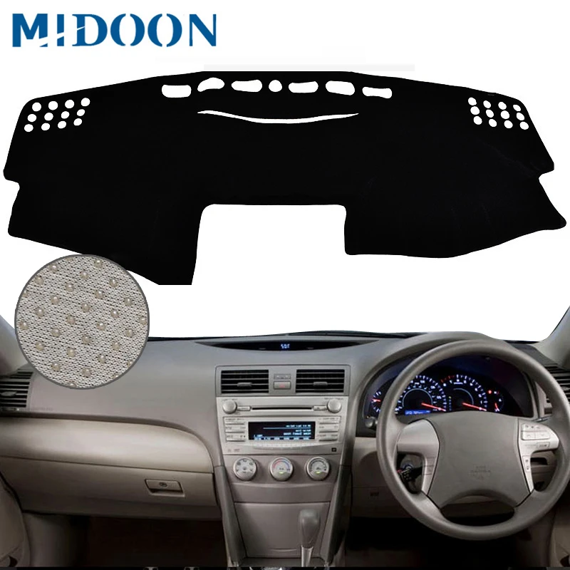 Para Toyota Camry tablero cubierta Pad alfombra cubierta del salpicadero del coche Dash Mat Dash Pad DashMat