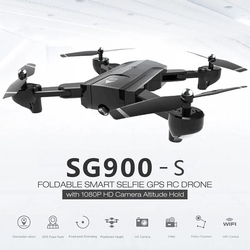 Складной Дрон GPS Профессиональный радиоуправляемый вертолет с камерой HD 1080P Surround