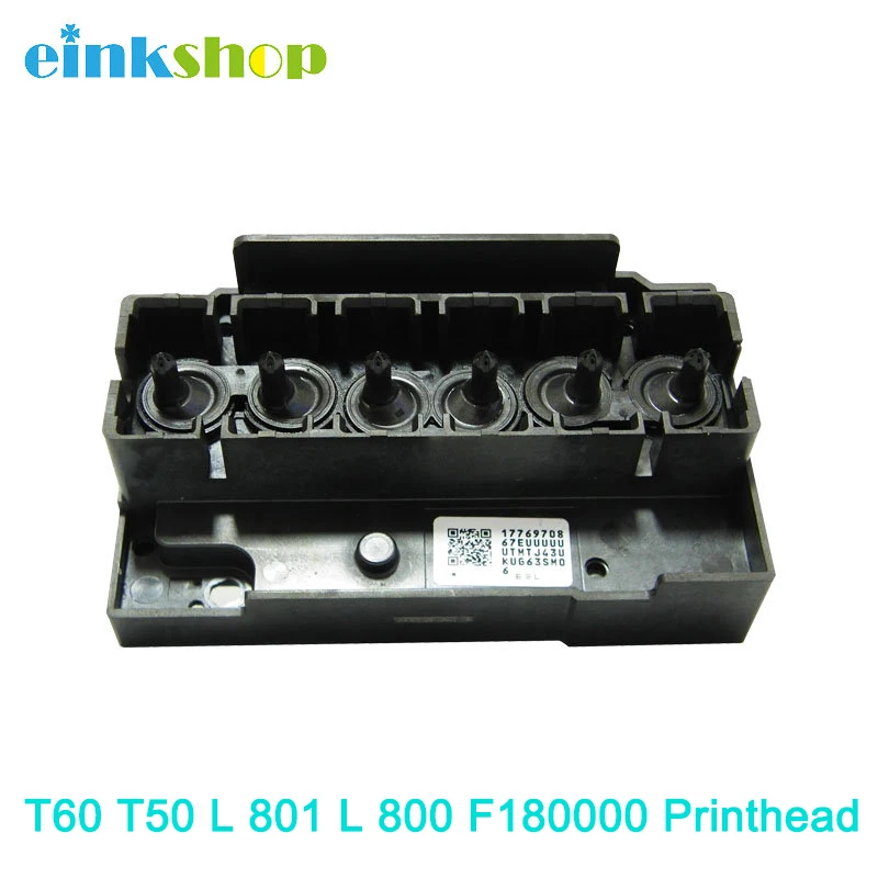 Einkshop 1 шт. печатающей головки T60 T50 L 801 L 800 F180000 для epson T50 T60 A50 R290 R330 L800 L850 L805 L801 печатающая головка