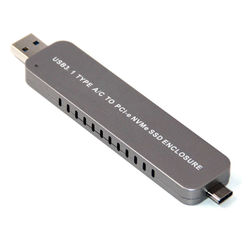 NVME SSD чехол жесткий диск чехол Корпус жесткого диска чехол USB Закрытая акционерная Компания C& TYPE-A на PCI-E NVME M.2 SSD жесткий диск HDD адаптер для 2242/2260/2280 SSD