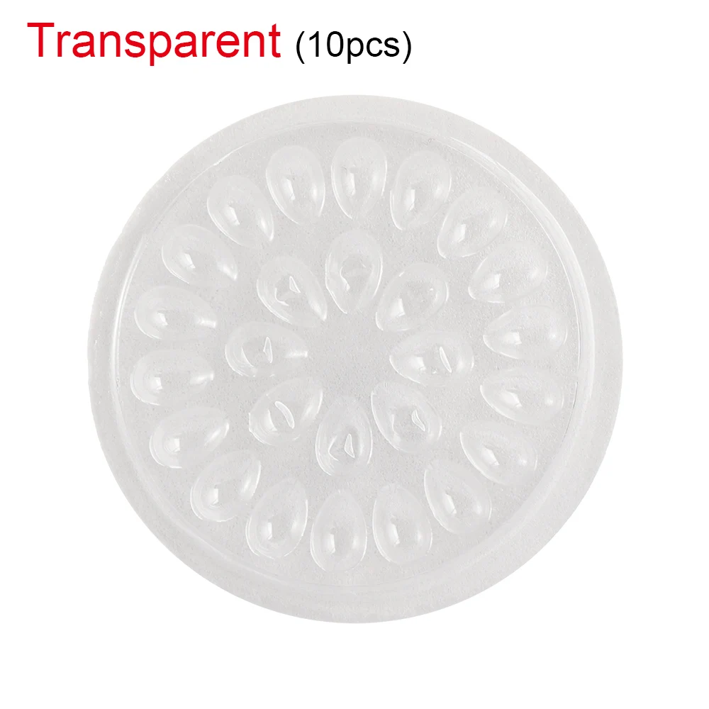 10pcs transparent Пластиковая клеевая прокладка в форме цветка, клеевая Подушечка для наращивания ресниц, накладные ресницы, клеевой держатель, клей, паллет, инструменты - Цвет: 10pcs transparent