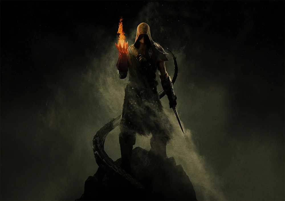 Старый свиток V Skyrim Классическая игра крафт-бумага плакат стикер стены Бар Кафе гостиная столовая украшение стикер стены - Цвет: 12