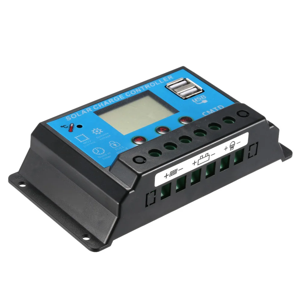 

Hot 20A 12.6V LCD Solar Charge Controller PWM Charging Solar Regulator for Battery Panel Lithium Battery Lamp Overload Protectio