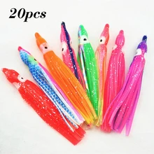 

20pcs Artificial Emulational PVC Squid Calamary Octopus Soft Fishing Lures Bait Saltwater Colorful 5/6/9/10/16cm