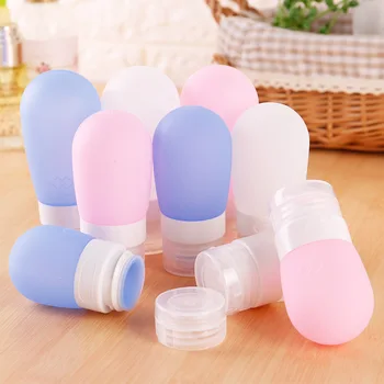 

Portable Silica Gel Press Storage Bottle Shower Gel Hand Sanitizer Shampoo Lotion Dispenser Travel Cosmetics Small Empty Bottle
