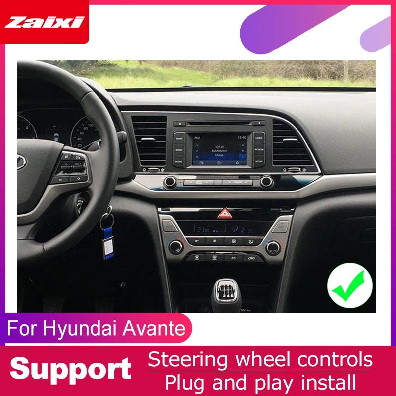 ZaiXi 2 DIN Автомобильный dvd-плеер gps-навигатор для Hyundai Avante, elantra~ для леворульных автомобилей автомобильное мультимедиа андроид экран системы