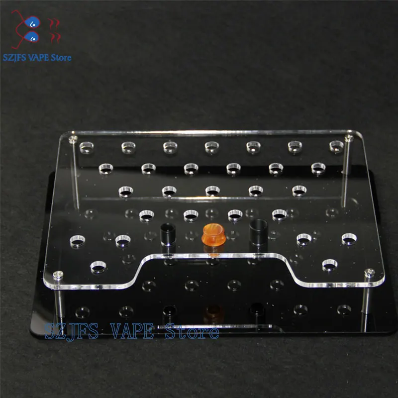 

e Cigarette Stand Shelf Acrylic Display Case Holder Display Rack For Resin 510 Drip Tip E-Cigarette Mouthpiece For RDA RTA rtda