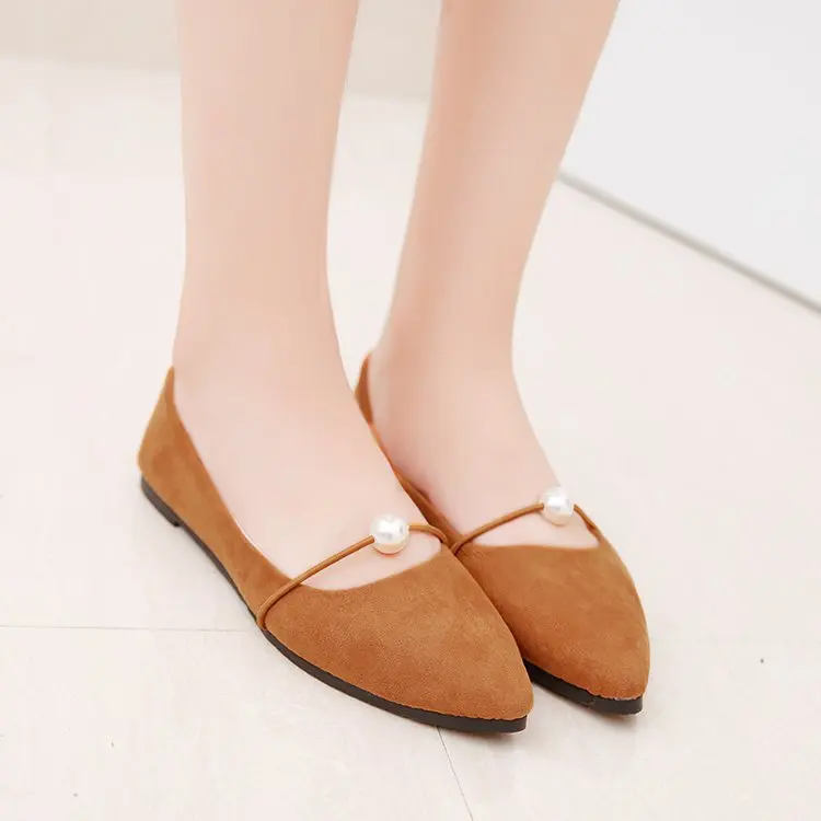

Shoes Women's 2019 All Seasons Season New Style Pointed-Toe Hot Selling Versatile Large Size 41 Students Moccosins